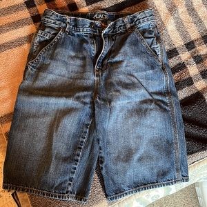 EUC Place denim carpenter shorts